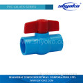 2015 Hot sale waterproof plastic blue pvc compact ball valve